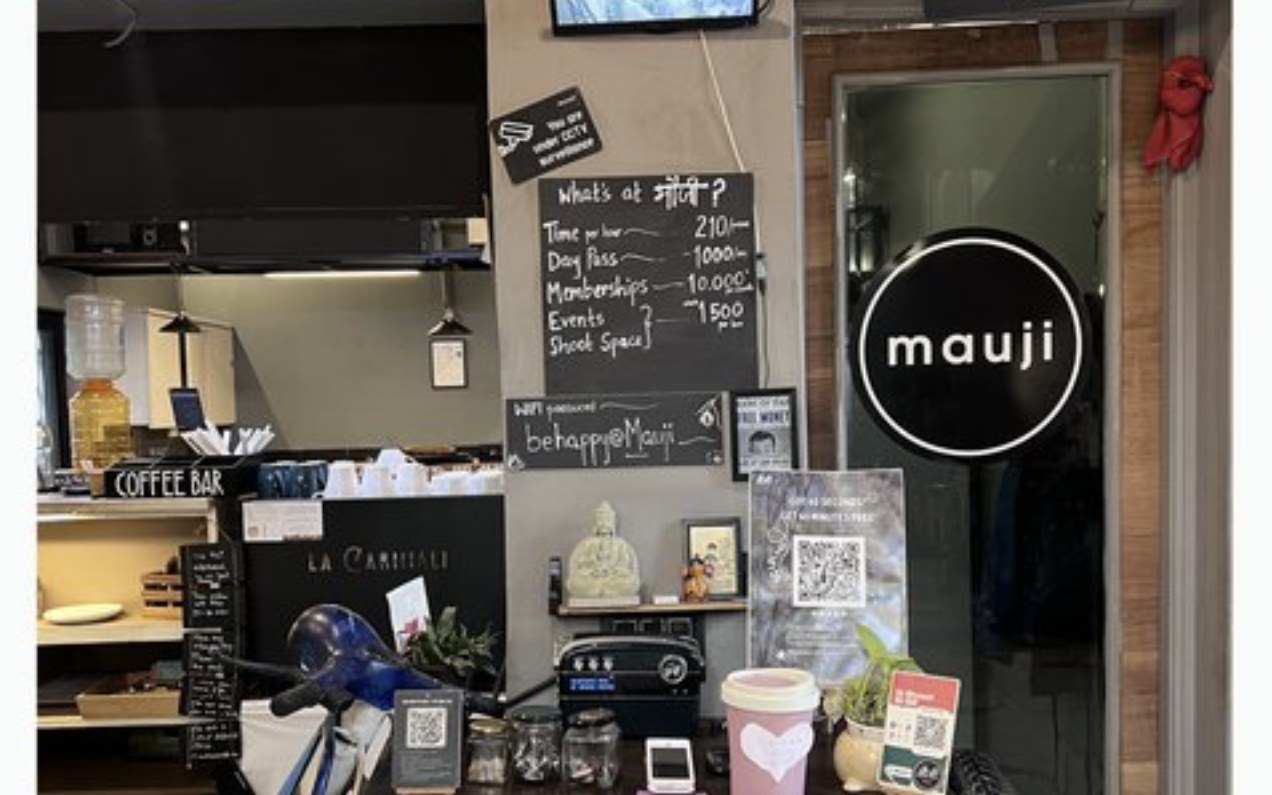Mauji, a Pune cafe and co-working space studied in the entrepreneurial ventures project