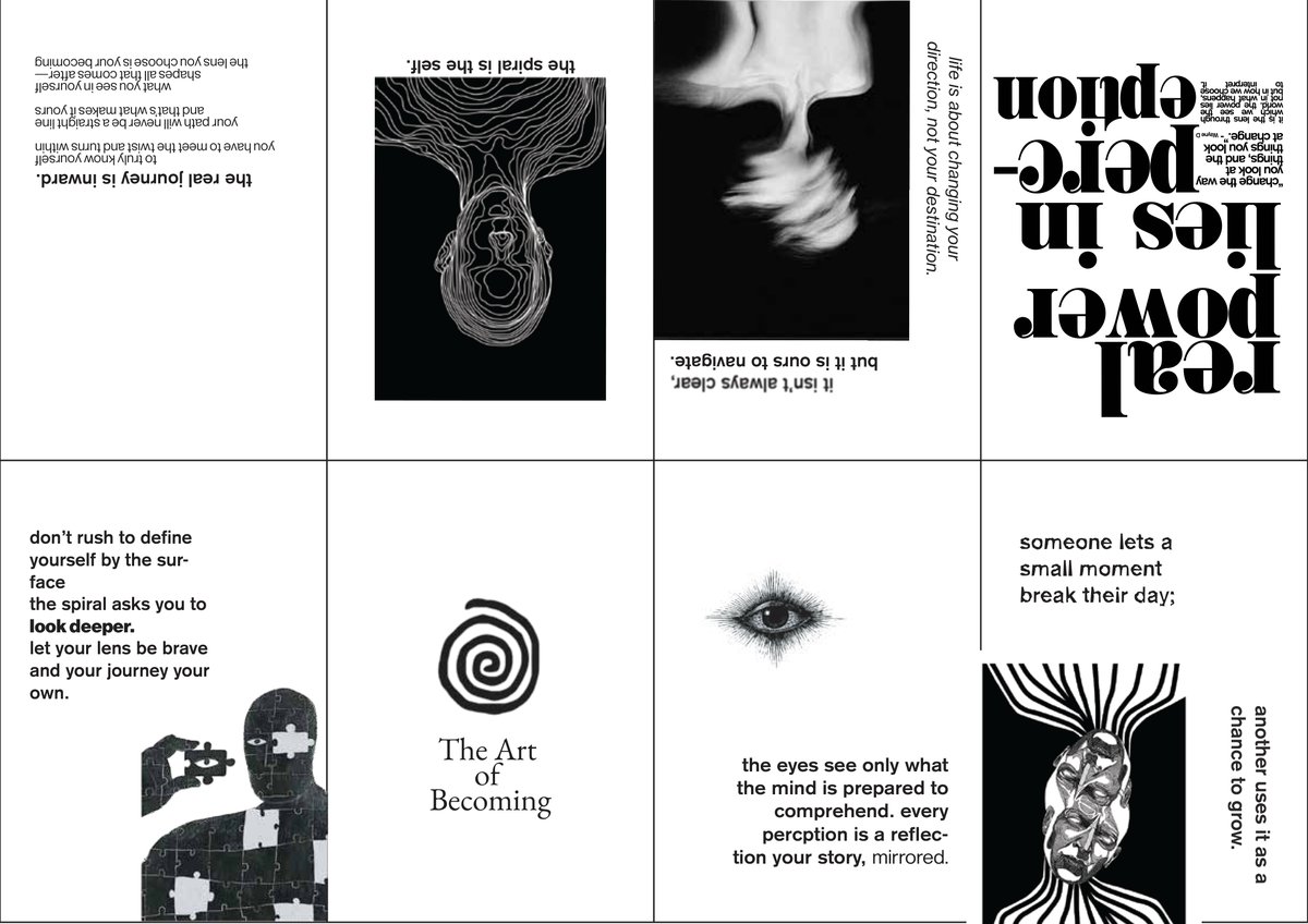 Cover spread of the zine 'The Art of Becoming'